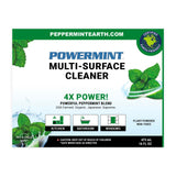 Powermint Multi-Surface Cleaner, Natural Peppermint Scent, Non-Toxic Spray for Home, Kitchen, Bathroom, 16 Oz