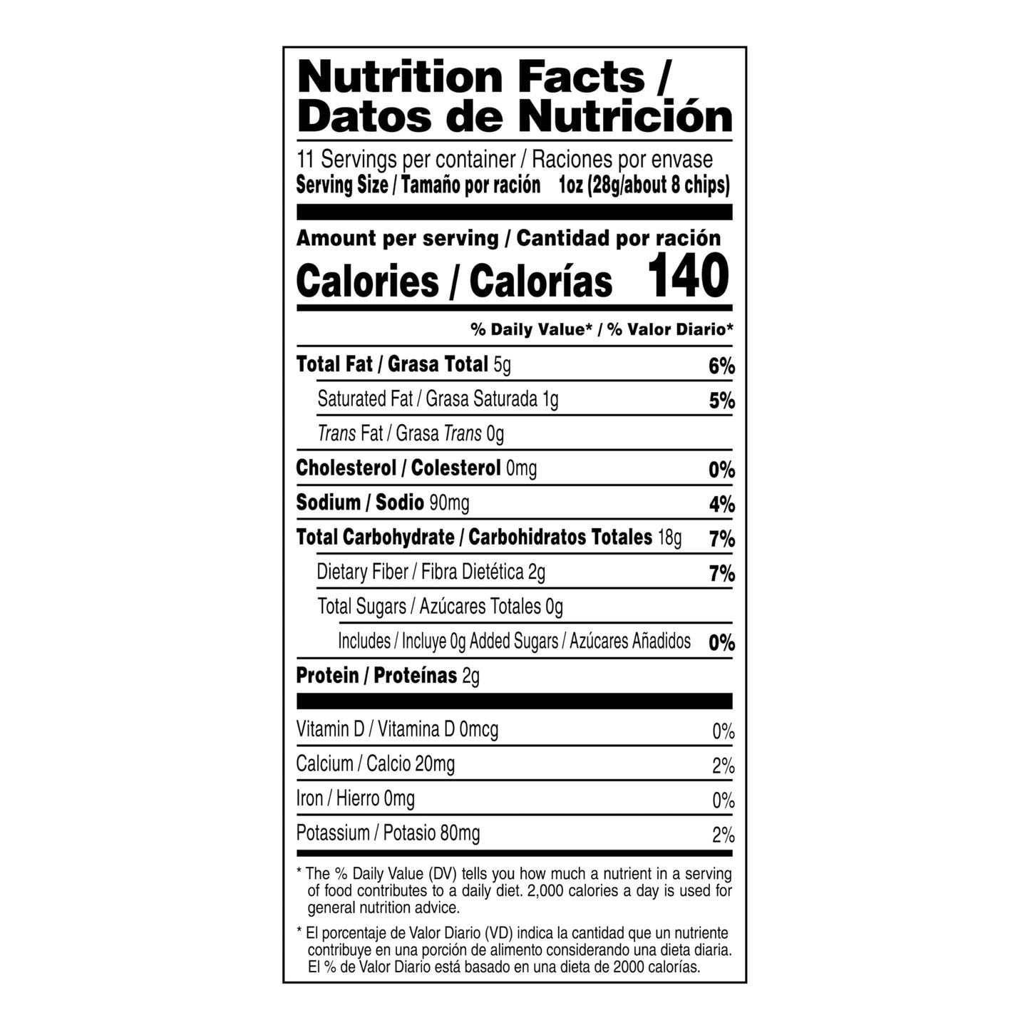 Calidad White Corn Tortilla Chips, 11 Oz