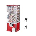 VEVOR Gumball Machine for Kids, 25" Height Home Vending Machine, PS Bouncy Balls Dispenser, Hold 230 Capsule Toys, Rectangle Bubble Gum Machine