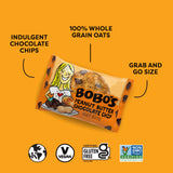 Bobo's Peanut Butter Chocolate Chip Oat Bites, Simple Ingredients, Whole Grain Oats, Plant Based, Non-GMO, Gluten Free Breakfast Bars, Healthy Snacks