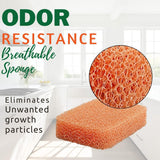 Peachy Clean Silicone Dish Sponge Scrubbers, Fresh Peach Scent, Non-Scratch, Odor-Resistant, Durable Dish Sponges for Kitchen 3pk