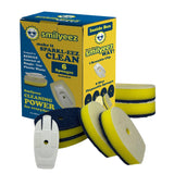 Smilyeez No-Plastic Non-Scratch Sponge Refill for OXO Good Grip Dishwand (Packs of 6) Throw Away The Sponge, NOT The Plastic