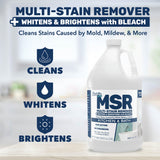 STAR BRITE Home MSR Multi-Stain Remover with Bleach - Fast-Acting Cleaner for Kitchen & Bath - Whitens, Brightens and Removes Mildew Stains and Scum