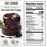 King's Cupboard Sea Salt Hot Fudge Chocolate Sauce - The Perfect Hot Fudge Sauce for Topping Ice Cream & Desserts, Chocolate Coffee Drizzle, Fondue