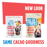 Blue Stripes Cacao Superfruit Gummies - Vegan Chewy Fruity Snack, No Sugar Added 100% Fruit Gummy, 9 Essential Vitamins & Minerals, Natural Tropical
