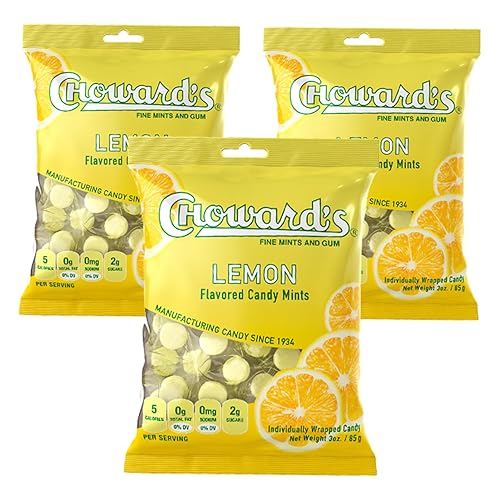 Choward's Lemonmint Candy Bags | Unique Aromatic Flavors for Everyday Freshness | Perfect for Travel, Sharing, and Gifting | Distinctive Taste in