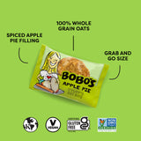 Bobo's Stuff'd Apple Pie Oat Bites, Simple Ingredients, Whole Grain Oats, Plant Based, Non-GMO, Gluten Free Breakfast Bars, Healthy Snacks for Adults