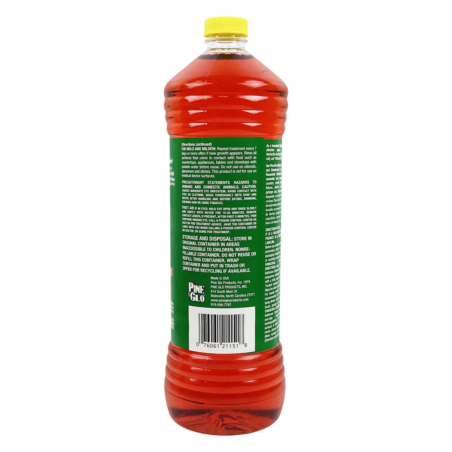 Pine Glo Antibacterial and Disinfectant Cleaner, Hospital Grade and EPA Registered. Pine Scent 40 Fl oz Bottle
