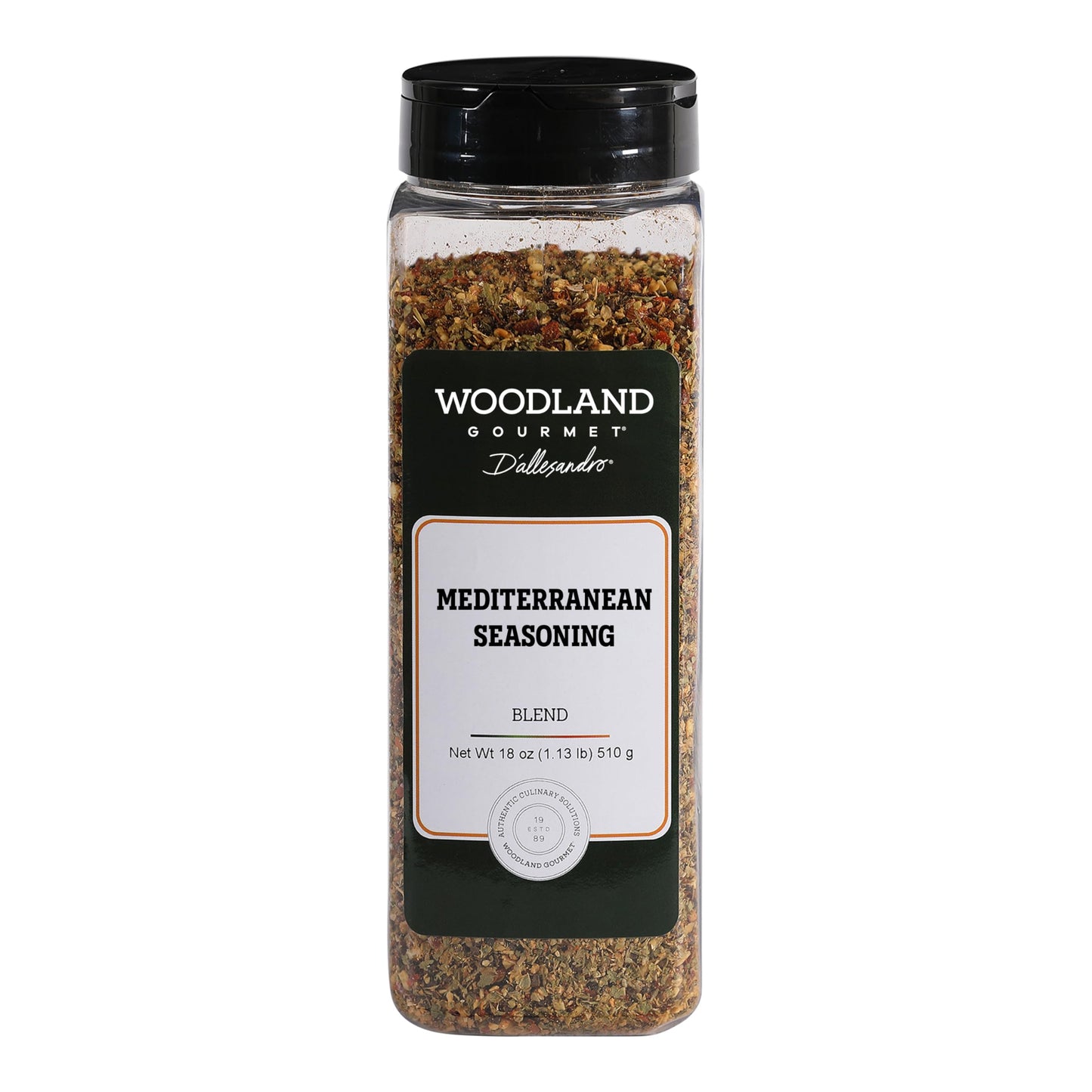Mediterranean Seasoning, 18 oz - Greek Herb & Lemon Spice Blend - All Purpose Mediterranean Grill Rub, by Woodland Gourmet