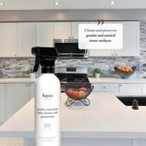 Bayes Granite and Stone Daily Cleaner and Protectant - Cleans, Shines, and Protects - For Granite, Quartz, Marble, Tile, Stone Surfaces - 16 oz