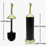 Vince Camuto Toilet Bowl Brush with Holder, Durable Bathroom Cleaning Tool, Modern Design for Easy Toilet Maintenance, Bathroom Cleaner Brush