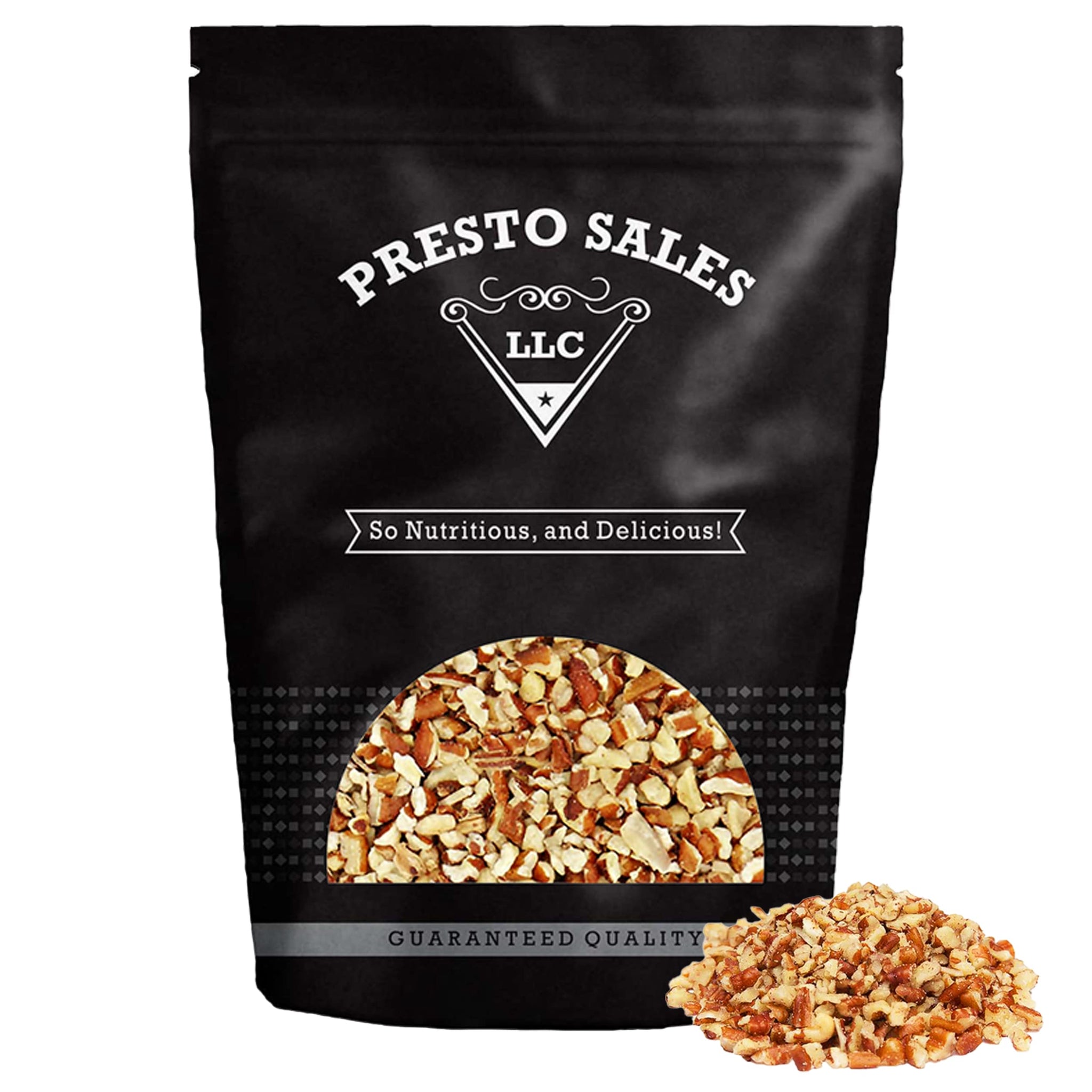 Presto Sales Chopped Pecans 80 Oz | Raw, Unsalted, Natural | Non-GMO, Keto/Paleo, Vegan | Chopped Pecans | Cholesterol Levels, and Reduces Several
