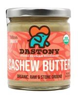 Dastony Organic Raw Cashew Nut Butter, 8 oz | Only One Ingredient | Vegan, Paleo and Keto Friendly, Non GMO, Gluten-free - Pack of 1