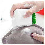 2 Pack Silicone Laundry Brush Scrub Multi-use Household Cloth Washing Brush Dual-use Scrubbing Brush for Clothes Underwear Shoes, Plastic Soft