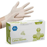 MedPride Powder-Free Latex Exam Gloves, Large, Box/100