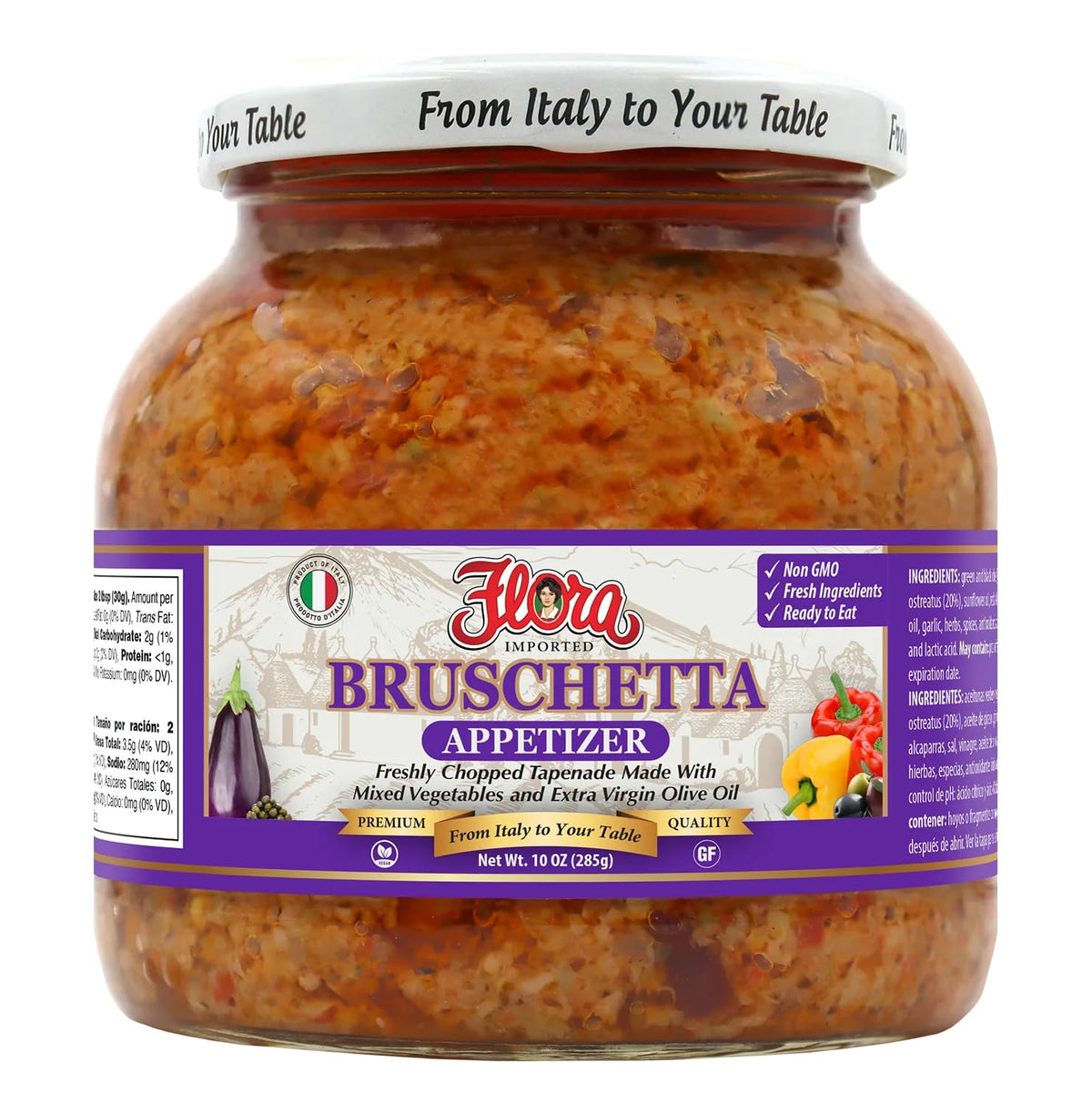 Bruschetta - Appetizer Tapenade - 10 oz