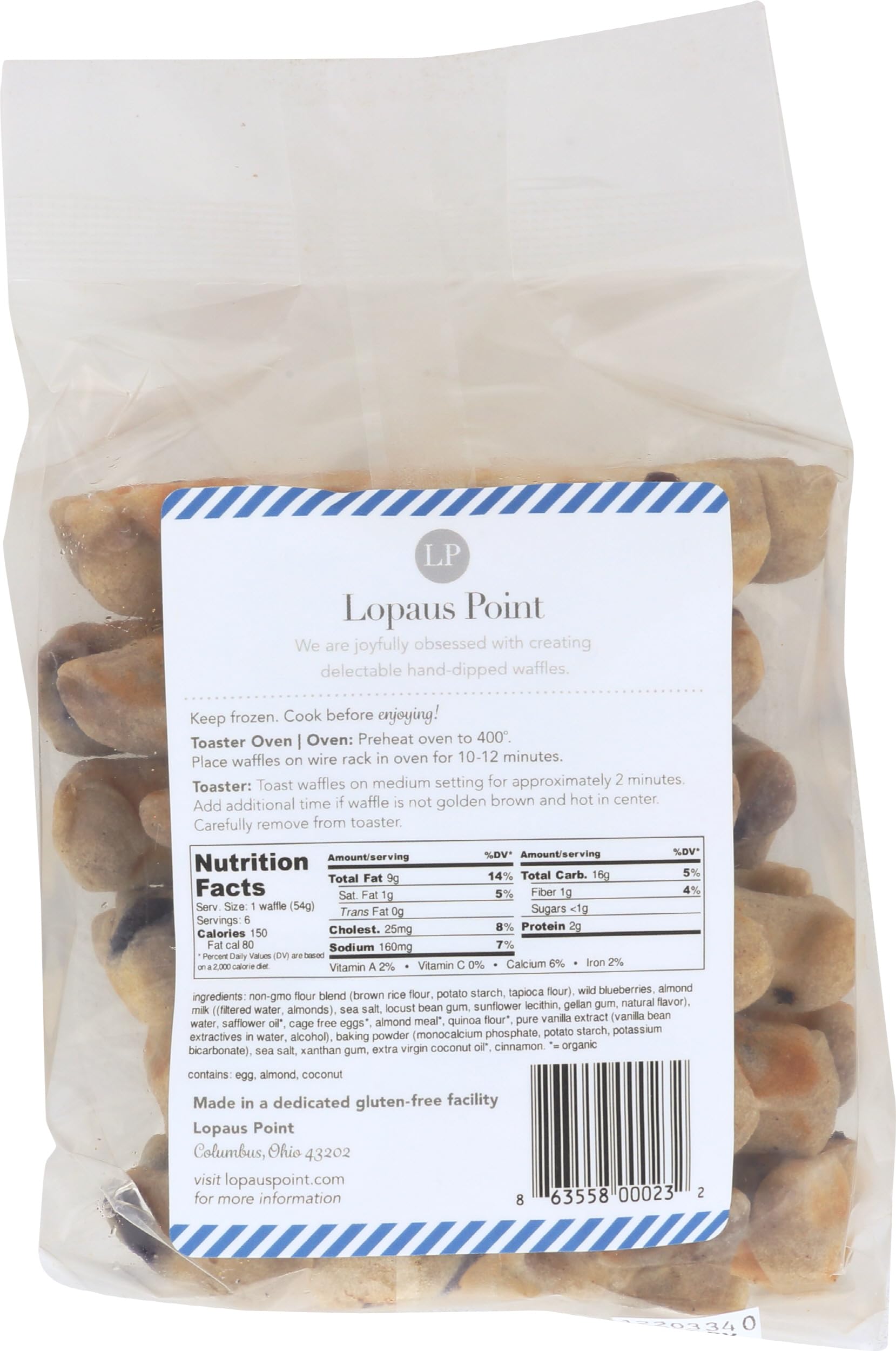 LOPAUS POINT Wild Bluberry Waffle, 11.5 OZ
