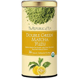 The Republic of Tea Organic Double Green Matcha Yuzu, Individual Tea Bags with Japanese Matcha Tea Powder and Green Tea Leaves Blend, Natural