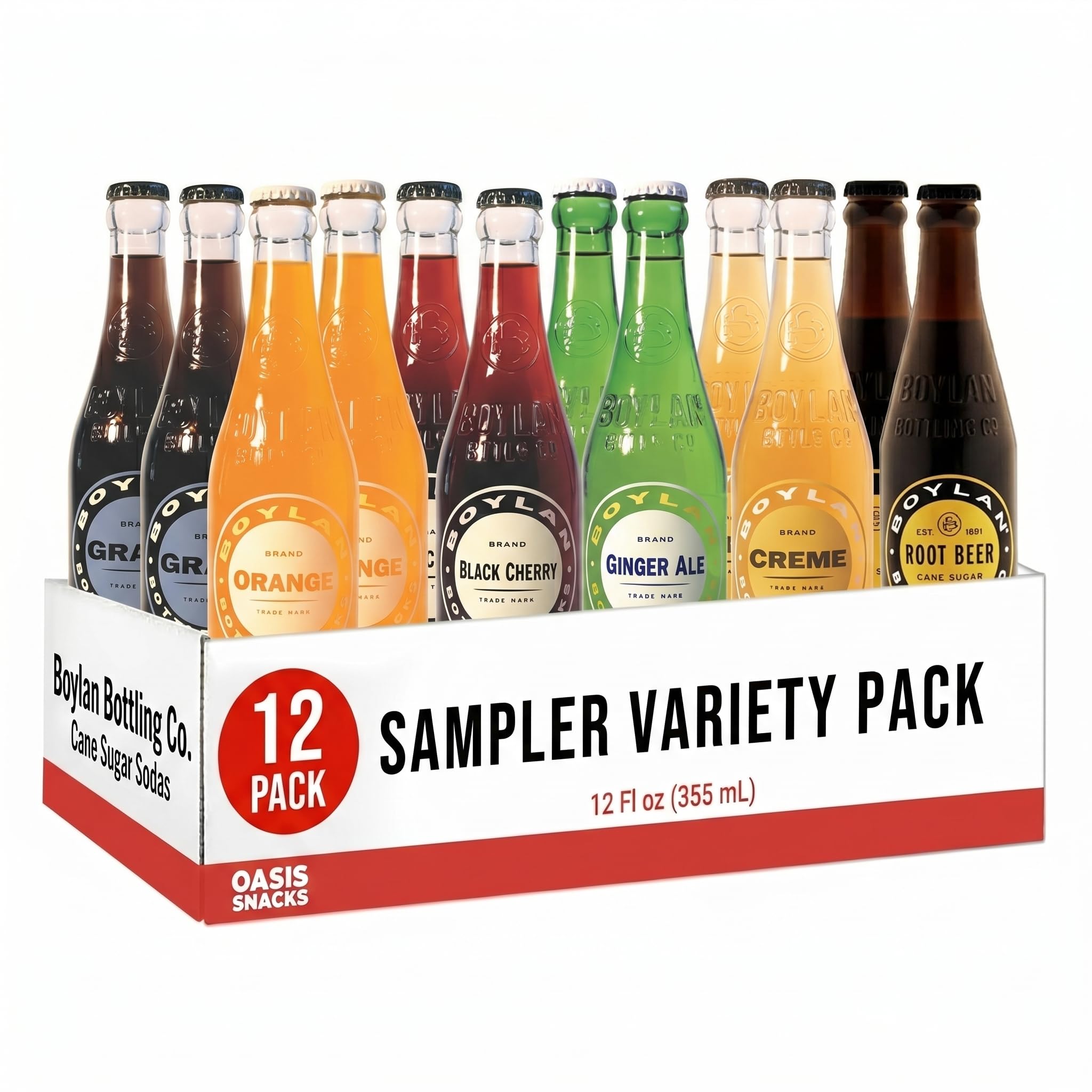 Boylan 6-Way Assorted Bottleworks, 12 Fl Oz (Pack of 12)