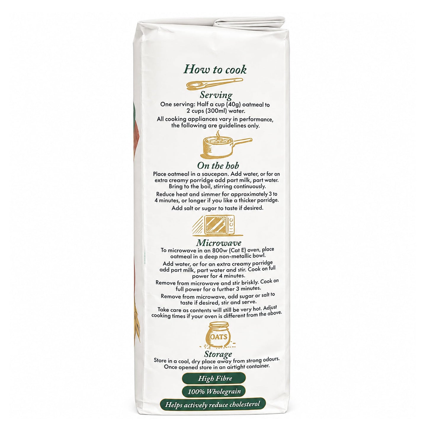 Hamlyns Scottish Fine Stoneground Oatmeal, 1000g (Pack of 6)