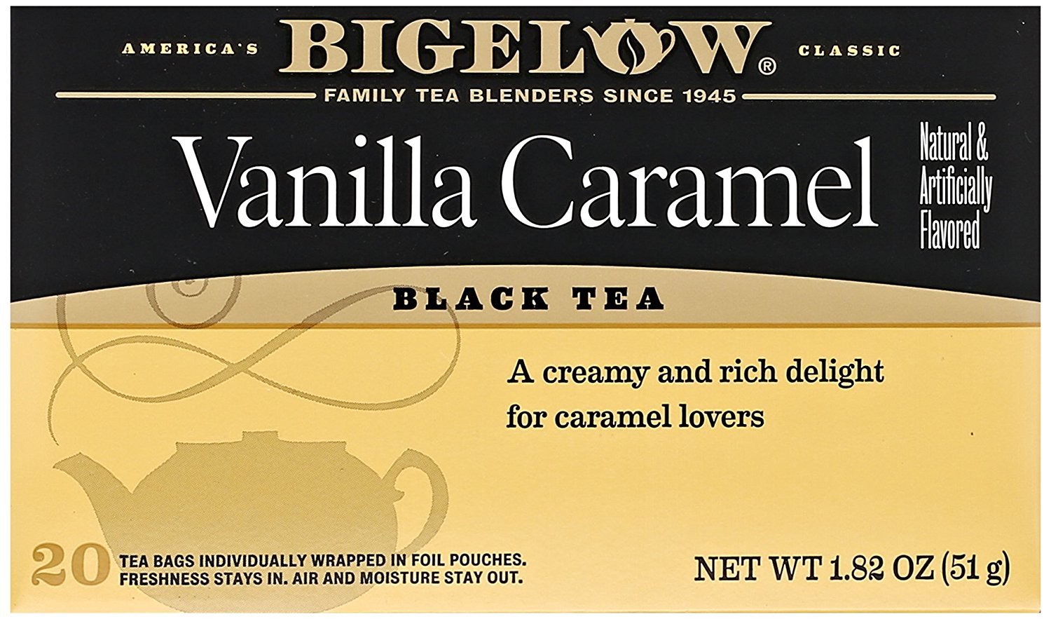Bigelow Vanilla Caramel Black Tea (20 Teabags)