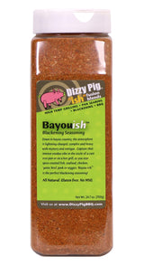 Dizzy Pig ish Fusion Bayou-ish Blackening Seasoning (Quart Shaker) - Hand Made in the USA - Seasons Around 120lbs of Food - MSG Free, Gluten Free