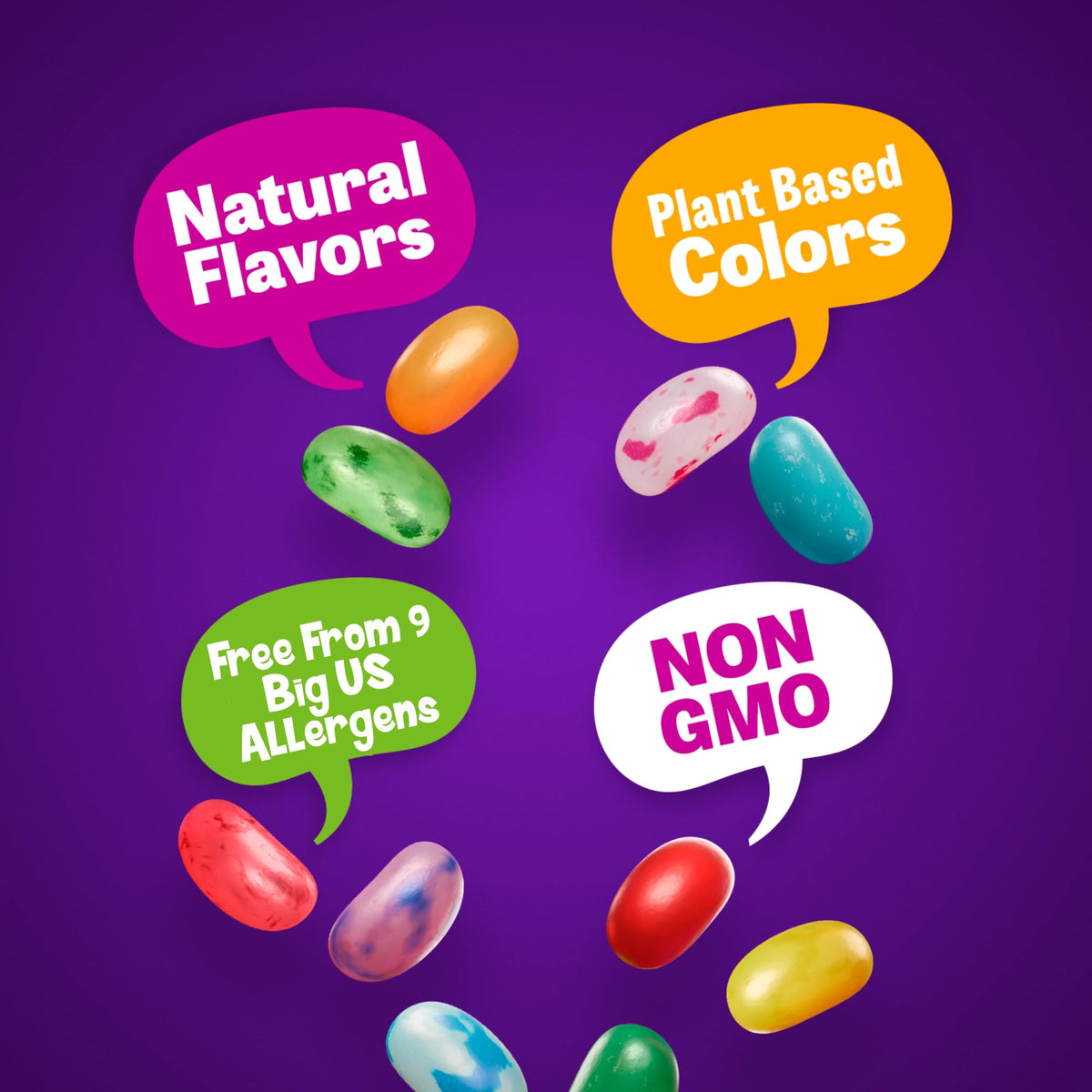The Jelly Bean Planet Easter Jelly Beans, Pack of 3, 8 oz x 3 - Gourmet Jellybeans with 36 Natural Fruit Flavors, Gluten Free, Fun Easter Candy Gift
