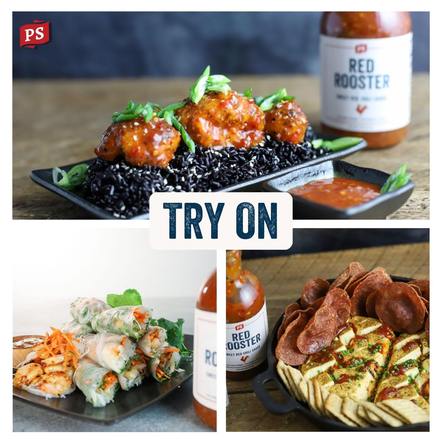 PS Seasoning Red Rooster - Thai Chili Sauce, All-Purpose Thai Chili Sauce for Dipping, Glazing & Cooking - Spicy Flavors for Stir Fry, Pho, Wings