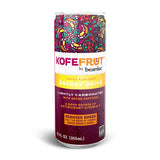 KOFEFRUT by beaniac Caffeinated Energy Drink, Lemon, Lightly Carbonated, Reduced Sugar, 80mg Caffeine, Polyphenols, Antioxidants, Vitamin C, 12 Fl Oz