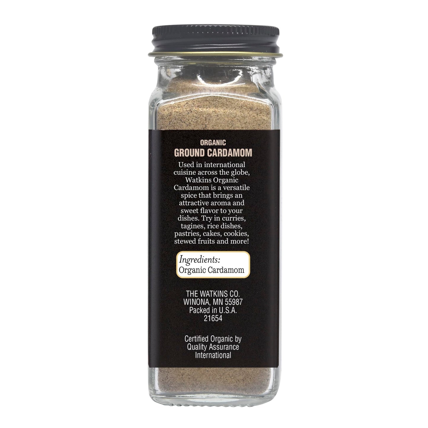 Watkin's Organic Ground Cardamom, 2.0 oz
