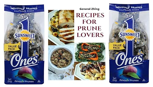 Sunsweet Ones Individual Pitted Prunes - 2 PACKS (12 oz each) of Individually Wrapped Dried Prunes PLUS Our Prune Recipe E-Book (Downloadable)