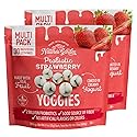 Nature's Garden Probiotic Strawberry Yoggies 21oz (30 x 0.7oz) Pack of 2 - Strawberry Yogurt-Covered Fruit Bites, High Fiber, Real Fruit Pieces, No