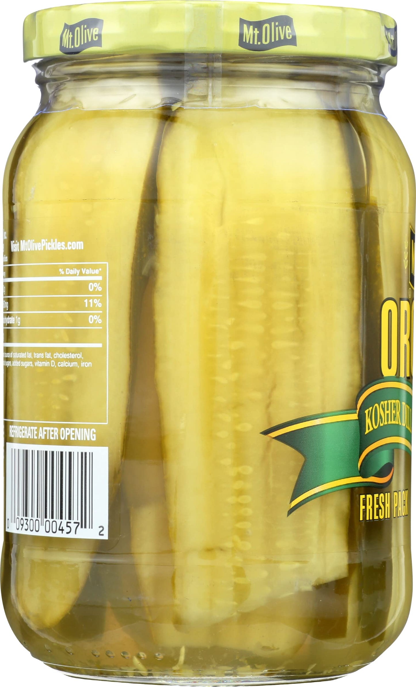 Mount Olive Organic Dill Sandwich Stuffers, 16 FZ