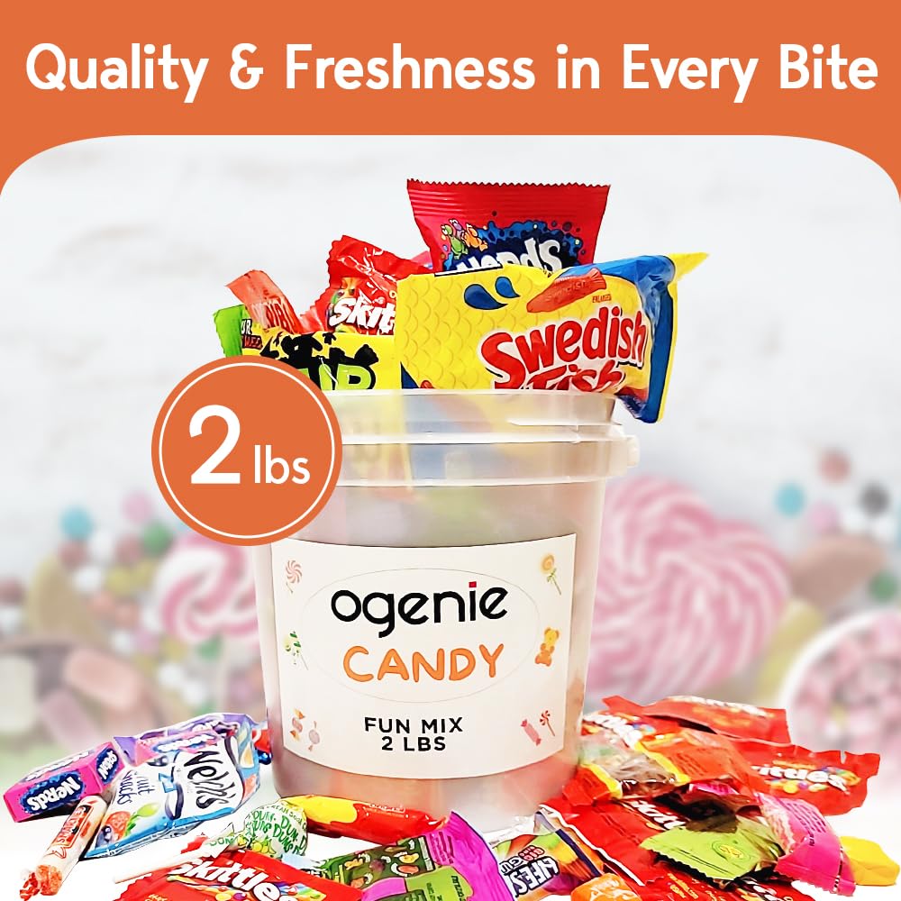 Candy Fun Mix -Holiday Candy-Assorted Candy -Bulk Candy Variety Pack-Candy Bucket-Candy Basket-Candy Care Package-Office Candy by Ogenie Candy (2
