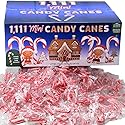 Individually Wrapped Mini Candy Canes, Premium Quality, Red & White Peppermint, Super Bulk Pack, Over 1,000 Pieces