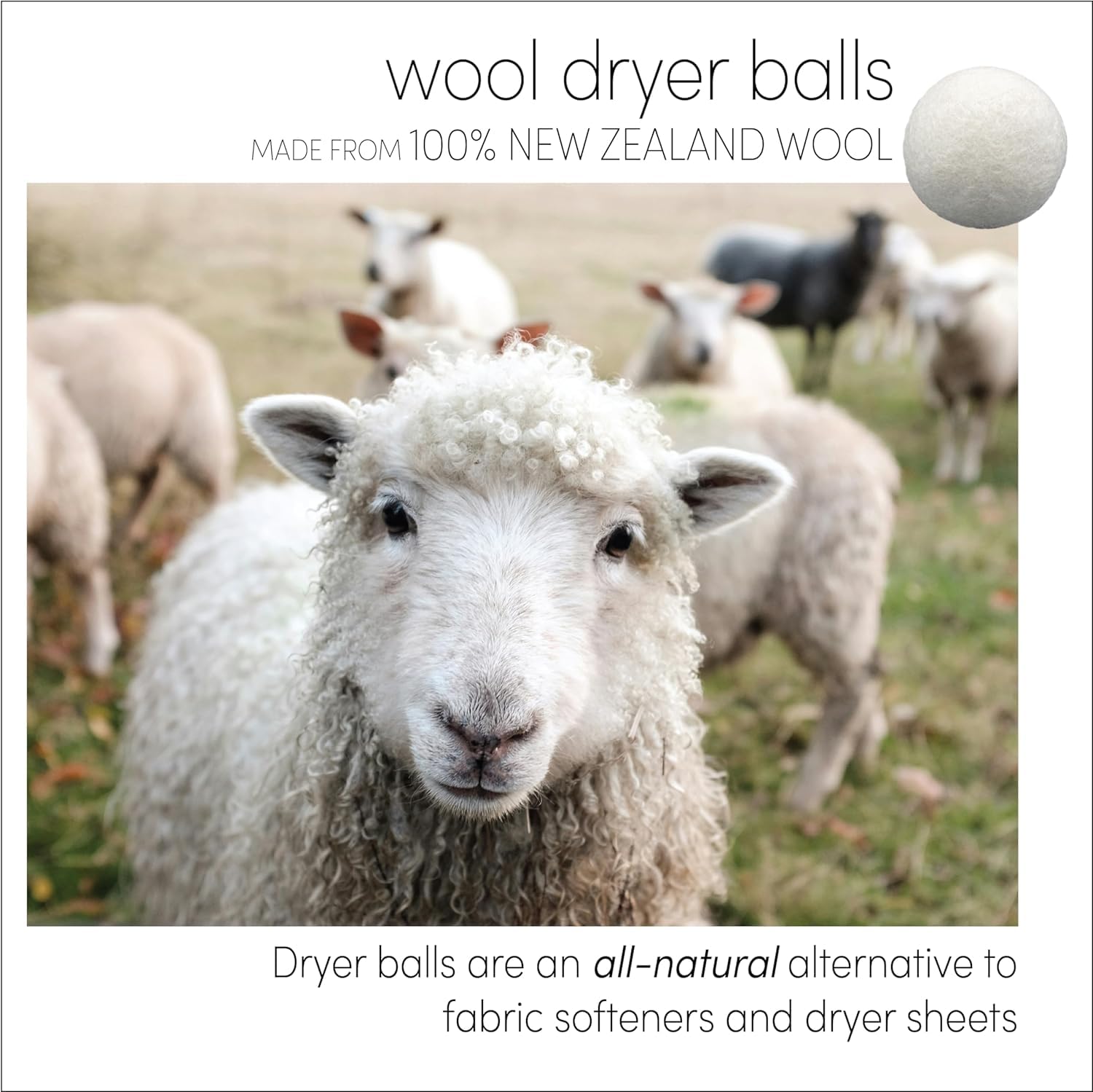 Three by Three Seattle Felt·Like·it!™ Wool Dryer Balls + Storage Bin: Reduce Drying Time, Static Cling, and Energy Use | Natural Alternative to Fabric