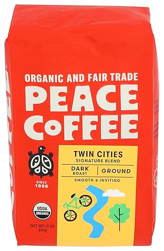 Peace Coffee, Twin Cities Organic Ground, 12 Ounce