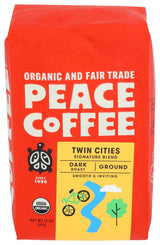 Peace Coffee, Twin Cities Organic Ground, 12 Ounce