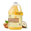 Dr. Jacobs Naturals Pure Castile Soap, 64 oz Value Size - Almond - Made in USA - All-in-One Plant-Based Multipurpose Cleaner for Floors, Counters