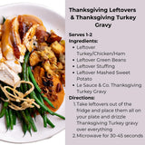 Le Sauce & Co. 4-serving Thanksgiving Turkey Gourmet Gravy(2-pack), Gluten Free Thanksgiving Family Dinner, Whole Turkey Breast, Mashed Potatoes
