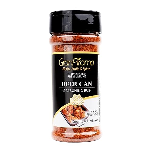 GranAroma Beer Can Chicken Rub, Savory & Spicy Blend, Seasoning for Grilled Chicken, Roasted Vegetables, BBQ Dishes (5.92 Ounce)