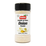 Badia Onion Powder, 2.75 oz - Pure Ground Onion Seasoning, Bold Sweet Savory Flavor, Gluten Free, No MSG, Kosher