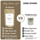 Matcha Sense - Authentic Japanese Hojicha Powder - Premium Slow Roasted Green Tea, Low Caffeine, Coffee Alternative, Easy Resealable Pouch - 100g