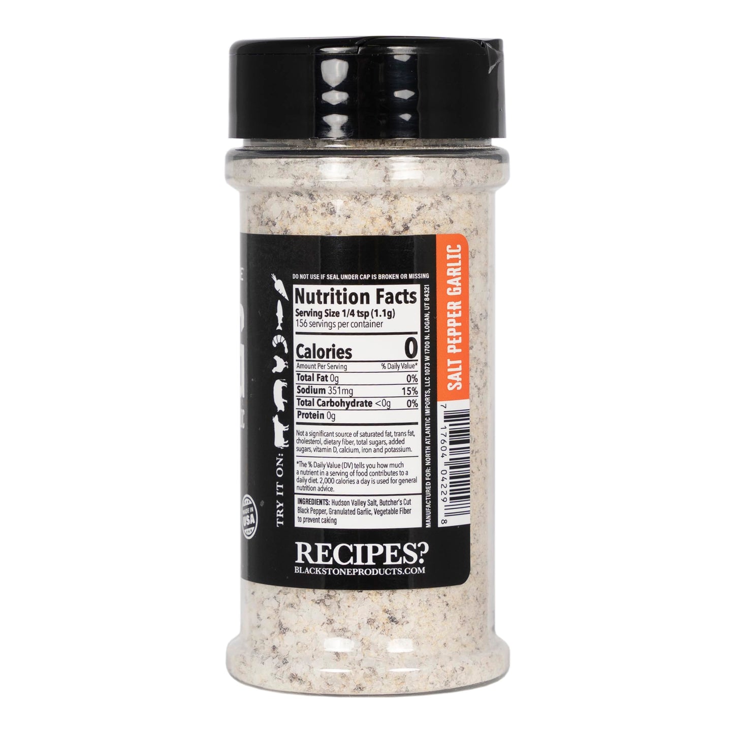 Blackstone 4229 Salt Pepper Garlic (SPG) Seasoning Cooking Chicken, Beef, Fries, Steak, Poultry, Vegetables or Sprinkling On All Foods, All Purpose