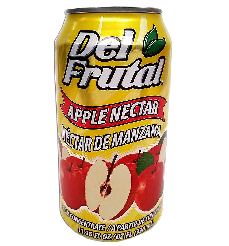 Del Frutal Apple Nectar 11.16 oz - Sabor Manzana (Pack of 6)