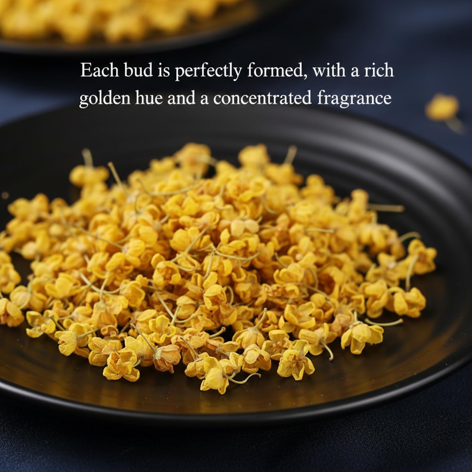 Osmanthus 3.53oz /100g, Dried Osmanthus Flower Edible Osmanthus Loose Leafe Tea, Chinese Traditional Fragrans Tea for Bervage, Food, Baking, Jam, Gui
