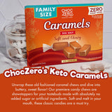 ChocZero Sugar Free Caramels - Keto Caramel Candy - All Natural, Classic Candies - Low Carb Snack (9oz Box)