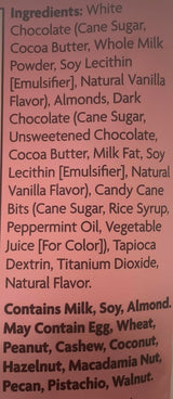 Trader Joe’s Candy Cane Chocolate Covered Almonds 8oz 227g (Two Tubs)