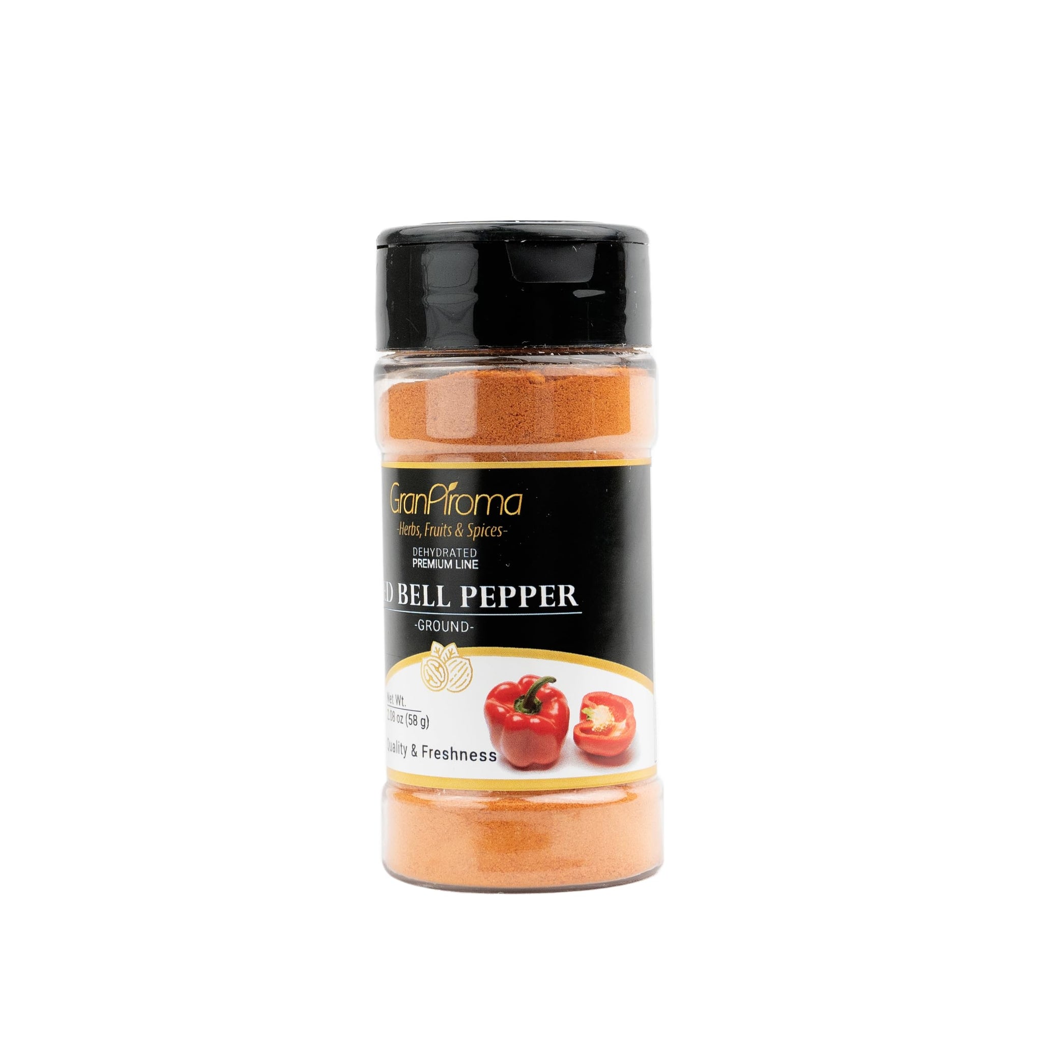 GranAroma Red Bell Pepper Powder, Sweet Pepper Flavor, Baking & Cooking (2.08 Ounce)