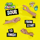 WARHEADS® Extreme Sour Chewy Candy - 7.25 oz Peg Bag - ZHC Collaboration - Assorted Flavors (Watermelon, Lemon, Blue Raspberry, Green Apple, Black